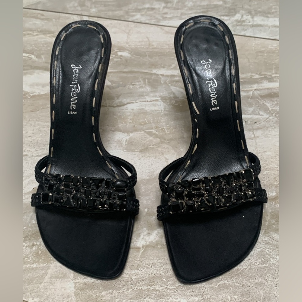 Black Sandals Size 38